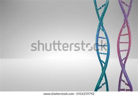 3d Model Dna 3d Render Heredity Stock Illustration 1416259742