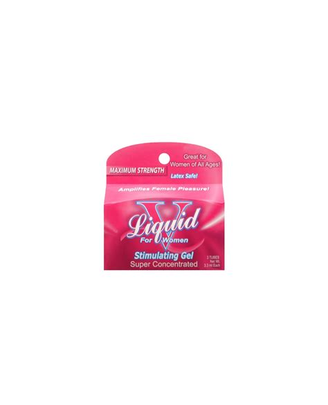 liquid v female stimulant pillow box of 3 by body action products cupid s lingerie
