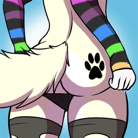 Rule 34 1 1 Ambiguous Gender Animated Anthro Ass Ass Jiggle Blue Background Butt Jiggle Fur