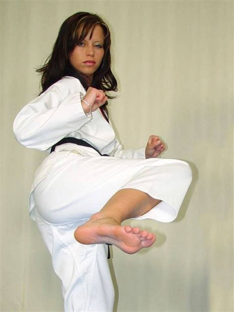 Taekwondo Women Karate Women Karate Face Kicks Martial Arts Girl