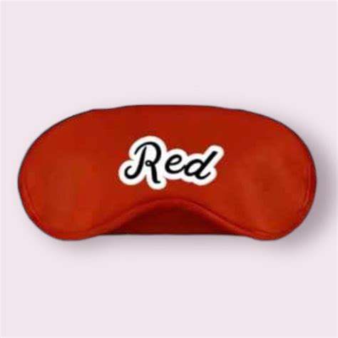 RED PERSONALIZED EYE MASK | MakerPlace by Michaels