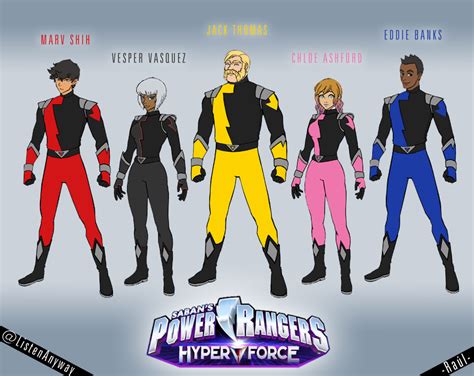 Power Rangers Hyperforce Team By Raulrt On Deviantart
