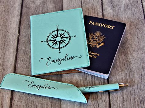 Travel Passport Holder For Women Personalized Wallet Case Etsy