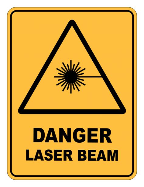Danger Laser Beam Warning Safety Sign Safety Signs Warehouse