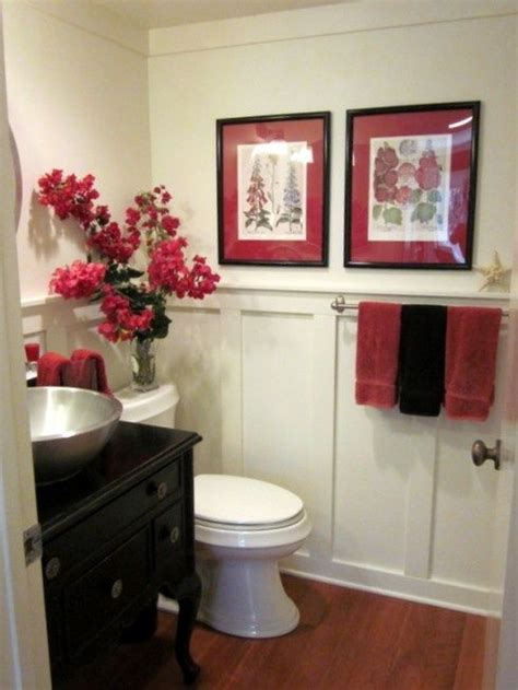 Creative bath jewels bath accessories collection. powder room | Red bathroom decor, Bathroom red, White ...