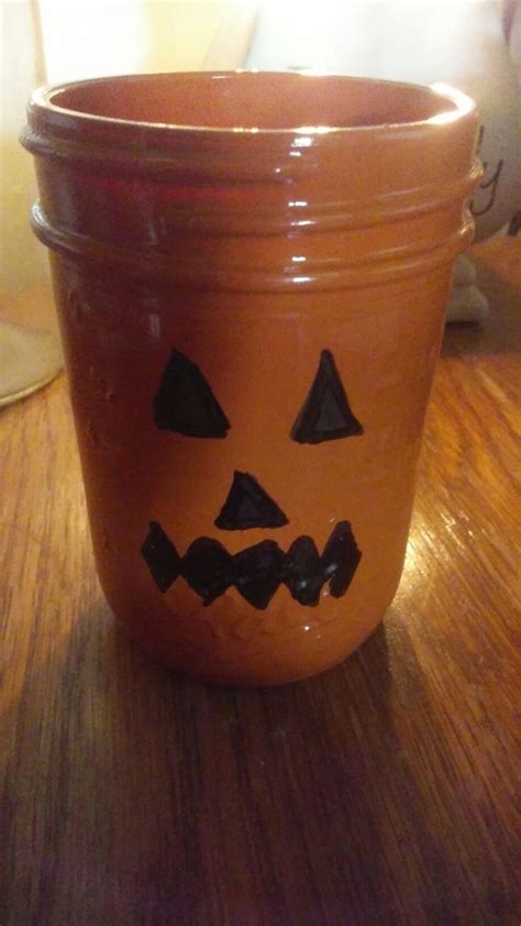 ~ Jack Olantern Mason Jar ~ Diy ~ Halloween~ Mason Jar Crafts ~