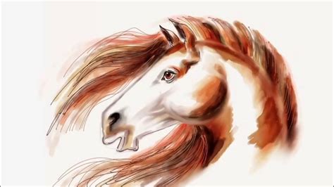 Start by drawing the head. How To Draw ️ Horse Mustang Head 🐎 on IPad pro - YouTube