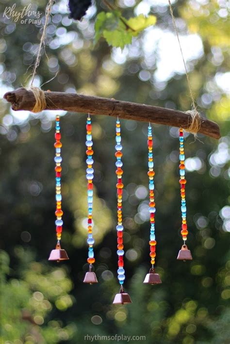 Beaded Sea Glass Diy Wind Chimes With Cowbells Rhythms Of Play
