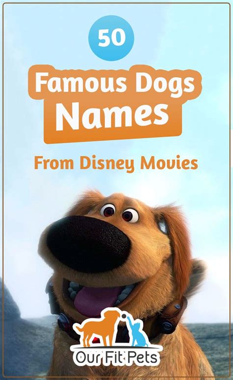 50 Famous Dogs Names From Disney Movies Our Fit Pets Dog Names Dog