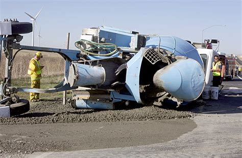 Cement Truck Crashes, Covering The Entire Burren In Concrete