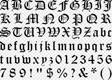 Blackletter Typeface Gothic Alphabet Font English Alphabet Angle