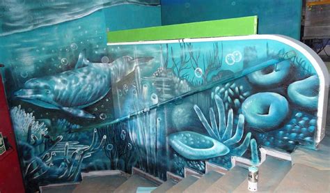 Underwater Mural Underwater Room Mural Paint Designs