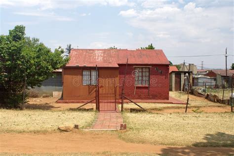 House In A Neighborhood In Soweto Editorial Photo Image Of