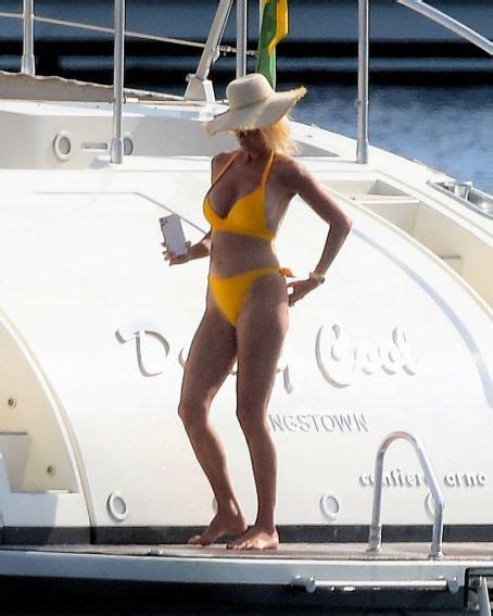 victoria silvstedt in a bikini on a luxury yacht in monaco famousfix