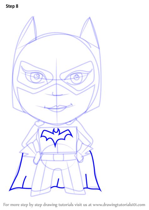 Step By Step How To Draw Kawaii Batgirl