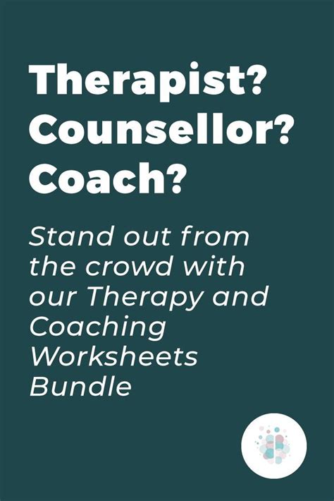 Discover How Our Therapy And Coaching Worksheets Bundle