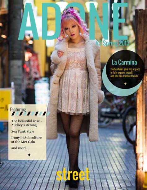 Cover Of Adone Magazine Japanese Street Style Issue Girly Gyaru Liz