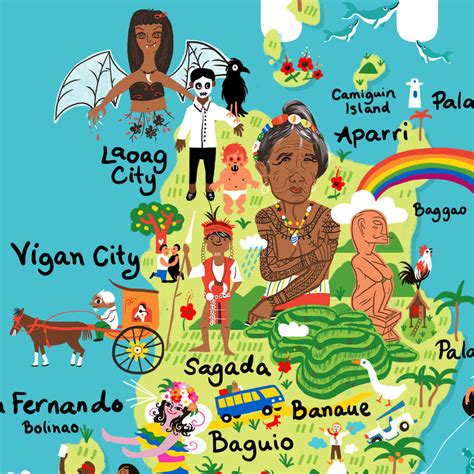 Visiting The Philippines Philippines Illustrated Map Philippine Map Porn Sex Picture