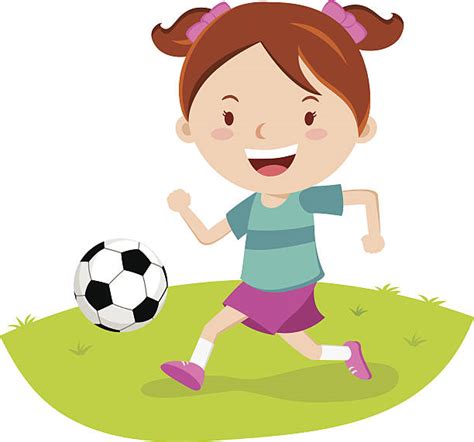 Royalty Free Girls Soccer Clip Art Vector Images And Illustrations Istock