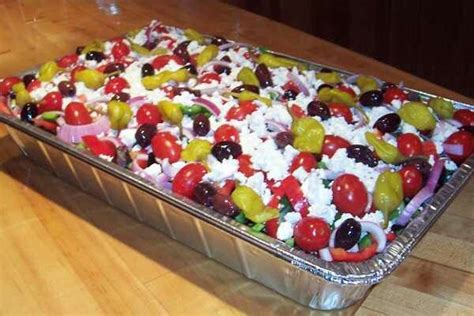 Easy summer desserts easy summer meals summer dessert recipes desserts for a crowd fancy desserts food for a crowd spring recipes holiday recipes big crowd. Greek Salad for a crowd! | Easy summer dishes, Food for a ...