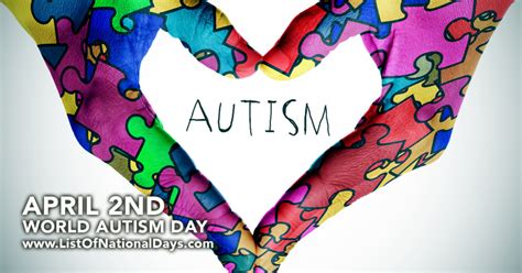 World Autism Day List Of National Days