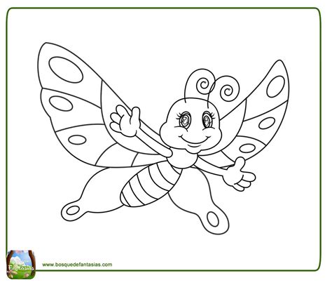 Dibujo De Mariposas Para Colorear Dibujos Infantiles De Mariposas