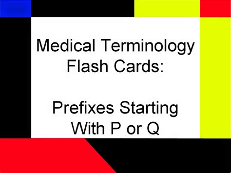 Student Survive 2 Thrive Medical Terminology Flash Cards Prefixes