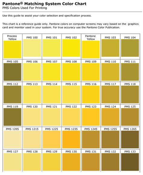 5forms Color Reference Chart