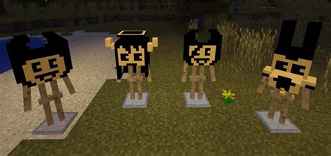Bendy And The Ink Machine Heads Pack Minecraft Pe Texture Packs