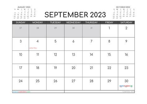 September 2023 Printable Calendar Free 23302