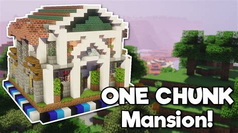 Minecraft Mansion In One Chunk Tutorial Youtube