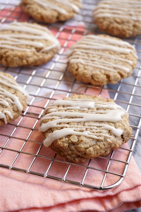 Chewy Oatmeal Cookies With Maple Glaze The Dessert Chronicles