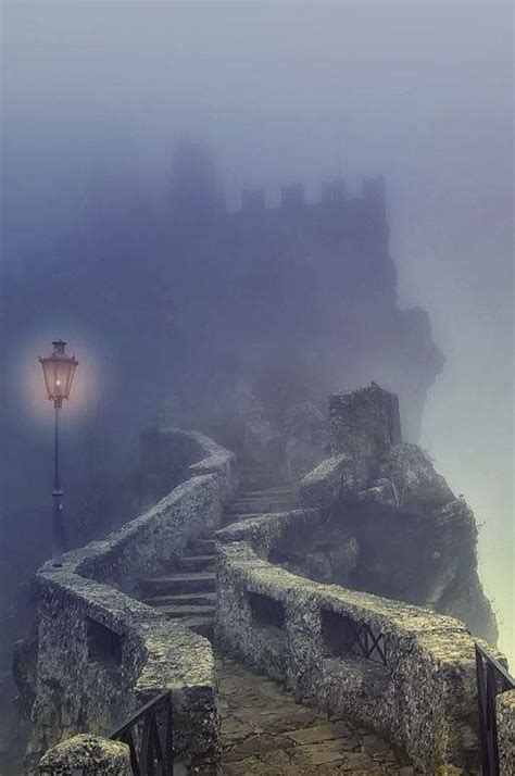 Spooky Castle In The Fog Beautiful Places Breathtaking Places Castle