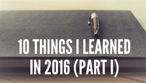 10 Things I Learned In 2016 Part I Radical Mentoring