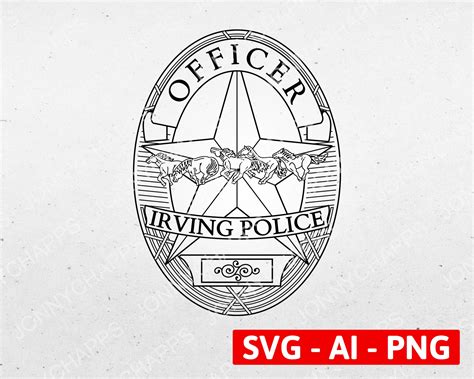 Mckinney Texas Police Officer Badge Svg Tx City Law Enforcement Logo