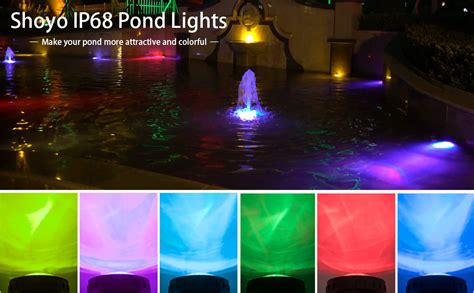 Underwater Pond Lights Color Changing Fountain Light Ip68 Waterproof