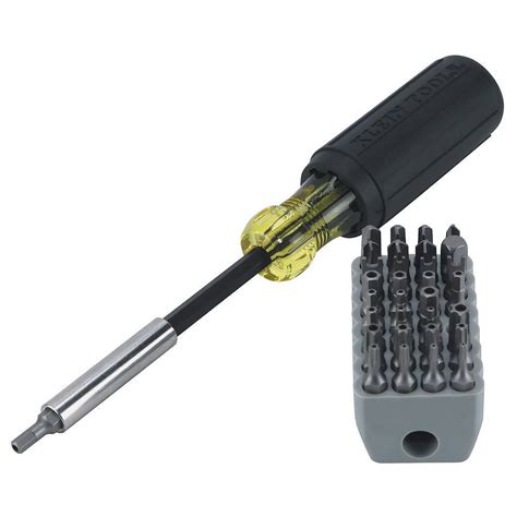Klein Tools Magnetic Screwdriver With Bit Set 32 Piece The Home