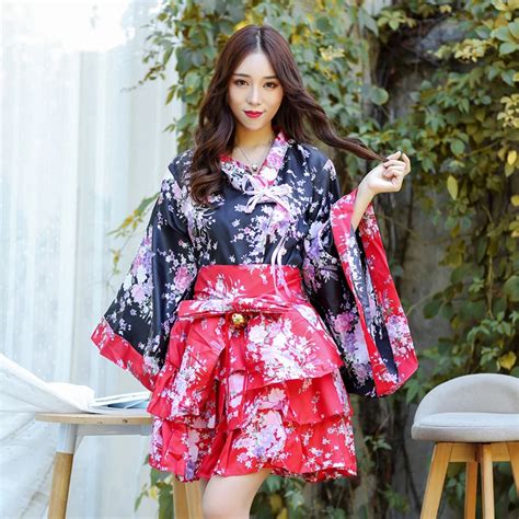 buy women s sexy sakura anime costume japanese kimono costume vintage original