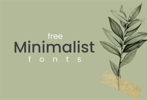 20 Free Minimalist Fonts For Incredible Design Decolorenet