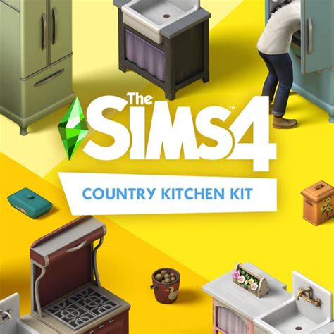 The Sims 4 Country Kitchen Kit 2021 Playstation 4 Box Cover Art