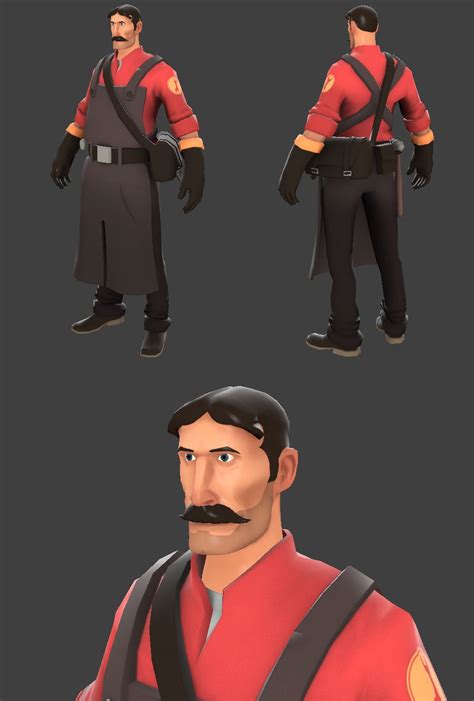 Team Fortress 2 1850 Edition Polycount Forum Low Poly Character