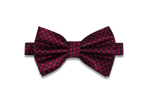 Navy Red Silk Bow Tie Pre Tied Aristocrats Bows N Ties