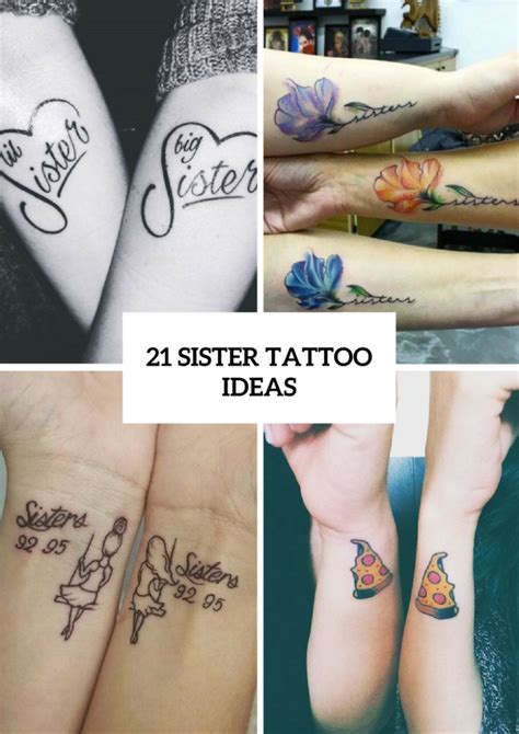 21 Charming Sister Tattoo Ideas Styleoholic