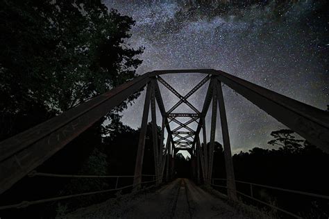 Stars Over Bull Slough Bridge Photograph By Jc Findley Fine Art America
