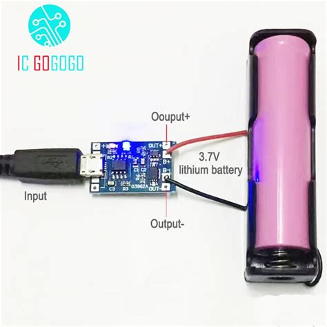 3.7V Lithium Battery Charger Protection Board 5V 1A 2A Li ion Lipo
