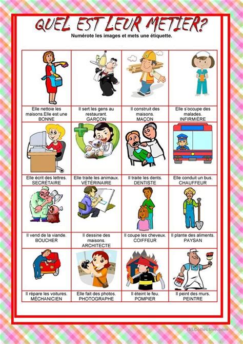 Période de grande activité dans une occupation. Quel est leur métier? | Métier, Fiches pédagogiques et ...