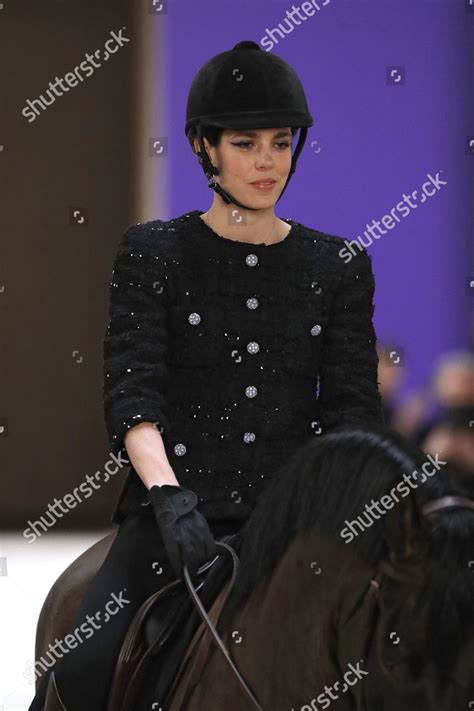 Charlotte Casiraghi Riding Horse On Catwalk Editorial Stock Photo