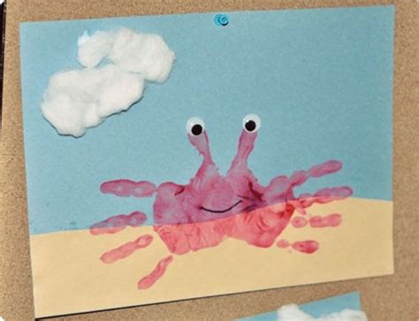 54 Kluge Ideen Für Basteln Mit Kindern Im Sommer Crab Crafts