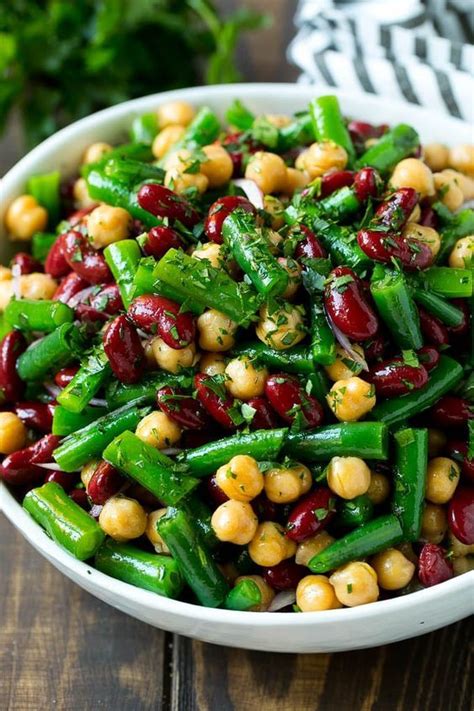 It gives a rich nutty flavor to the dish and enhances its nutrition. Three Bean Salad | Green bean dishes, Bean salad recipes ...
