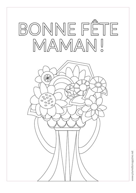 L'atelier du mercredi  une carte de coloriage à imprimer pour la fête
